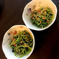 PON♡PON♡'s cooksnap of when they made お弁当にも。豆苗とさくらえびのおひたし.
