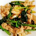 れれれれ★'s cooksnap of when they made 簡単たれ使用☆豚肉とほうれん草の炒め物.