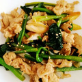 れれれれ★'s cooksnap of when they made 簡単たれ使用☆豚肉とほうれん草の炒め物.