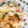 ぐりtoぐら's cooksnap of when they made めんつゆでキャベツと鶏肉の和風パスタ.