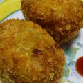 toramik's cooksnap of when they made かぼちゃとモッツアレラチーズのコロッケ。.