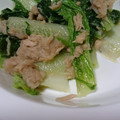 クック94CXB1☆'s cooksnap of when they made 簡単！しろ菜とツナのパパっと中華風炒め.
