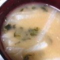 ムーヒツジ's cooksnap of when they made あおさと大根のお味噌汁.