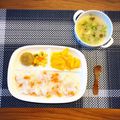 ちゃぴ♥'s cooksnap of when they made 離乳食初期、中期、ささみ野菜がゆ.