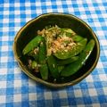ととろ＆めい's cooksnap of when they made ✿あごだし美味スナップエンドウのお浸し✿.
