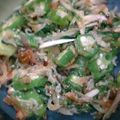 炎の女の子's cooksnap of when they made デリの味☆オクラとじゃこの和え物.