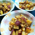 ウニのお母さん's cooksnap of when they made さつまいもと大豆の蒸し炒め (^-^)♡.