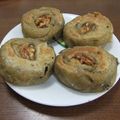 よちりん's cooksnap of when they made くるくる巻いてね♪黒ゴマとチーズのおやき.
