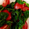 ame-ikuru's cooksnap of when they made トマトとほうれん草の中華サラダ.
