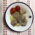 クックYD70YT☆'s cooksnap of when they made 圧力鍋で　豚モモ塊肉とポテトのスープ煮.