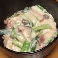 ガッチャン5's cooksnap of when they made 粉ミルク大量消費！青梗菜のクリーム煮.