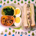 ぐりtoぐら's cooksnap of when they made ごぼうとささ身のマヨ胡麻サンド.