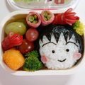✴秋茜✴'s cooksnap of when they made キャラ弁 まるちゃん ちびまる子ちゃん.