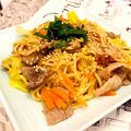 ねこねこ料理長's cooksnap of when they made 梅でさっぱり‼梅ゴマ焼きそば♪.