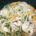 余裕なき2児の母's cooksnap of when they made 豚とインゲンのごま和風スープ♪.