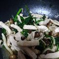 ノッチん's cooksnap of when they made 豚肉とほうれん草ときのこの簡単炒め☆.