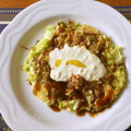 ブランディ's cooksnap of when they made 簡単・安価のお好み焼き♪具はキャベツのみ.