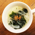 sakura☆☆☆'s cooksnap of when they made わが家のニンニクとわかめのスープ.