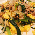 misora＊'s cooksnap of when they made 豚こまともやしでニラ玉炒めをメインに！.