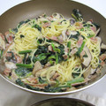 はしこ's cooksnap of when they made ソーセージとほうれんそうのスープパスタ.