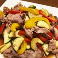 菜つ実☆ミ's cooksnap of when they made 豚肉と夏野菜のレモン醤油炒め.