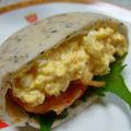 ジョンリークッカー's cooksnap of when they made 豆腐のキムチタマゴのサンドイッチ♪.
