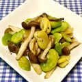 にきけん's cooksnap of when they made そら豆のごま風味炒め.