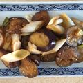 いずみはる's cooksnap of when they made 焼きナスの甘酢炒め♪~油淋鶏風~.