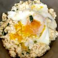 クックE8NQGZ☆'s cooksnap of when they made 温泉卵のせ豆腐丼(生姜とごま油風味).