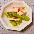 yesmama's cooksnap of when they made アスパラとチーズのキムチあえ♪.