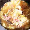 DAD☆HKR☆'s cooksnap of when they made 白ねぎとベーコンのかきたまスープ.
