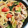 サビエルっ子's cooksnap of when they made 本当に簡単！豚バラとトマトの和風パスタ.