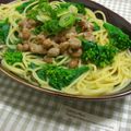 あっほ's cooksnap of when they made 菜の花と納豆のあっさり和風パスタ.