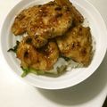 sakutakuhitoshu's cooksnap of when they made 柔らか鶏胸肉とほうれん草の甘辛照り焼き丼.