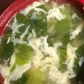 クックE2OHKS☆'s cooksnap of when they made 小松菜たまごスープ【JAほこた】.