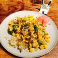 kaokaofood's cooksnap of when they made アスパラとちりめんじゃこの炒飯❀.