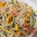 とも☆♪☆♪'s cooksnap of when they made 卵カニカマ胡瓜の★簡単中華?な春雨サラダ.