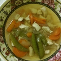 Yurinnko♩'s cooksnap of when they made 大根と人参と鶏肉の簡単煮物.