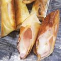 amm46's cooksnap of when they made (簡単)もちハムチーズ春巻き.