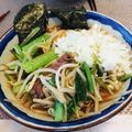 ぴぴ１６'s cooksnap of when they made 牛肉と小松菜で元気になる 辛ラーメン.