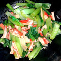 crystaI's cooksnap of when they made 小松菜とかにかまの簡単和え物.