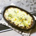 ふれんでぃあ's cooksnap of when they made カレーの残りで★ポテトグラタン.