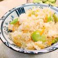 あけちゃんち。's cooksnap of when they made そら豆とザーサイの炊き込みご飯.