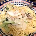 TOYMee☆'s cooksnap of when they made 鱈と菜の花のクリームパスタ。.