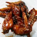 yumihuar's cooksnap of when they made ﾍﾙｼｰ　ｵｰﾌﾞﾝで甘辛手羽先.