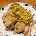  しー's cooksnap of when they made 簡単レシピ☆茹で鶏肉のネギソース☆.