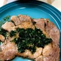 ぷりんＭ's cooksnap of when they made 豚ステーキのパセリソースのせ.