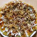 ゆったかた's cooksnap of when they made グルテンフリー。米粉でお好み焼き。.