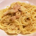 mimi7000's cooksnap of when they made ☆牛乳•卵でまぜるだけ簡単カルボナーラ☆.