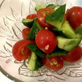 料理ニガテ系女子☆'s cooksnap of when they made きゅうりとプチトマトの漬物.